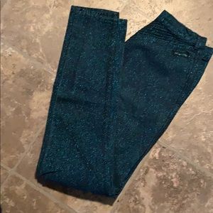 Vintage Fancy ass blue glitter high rise jeans